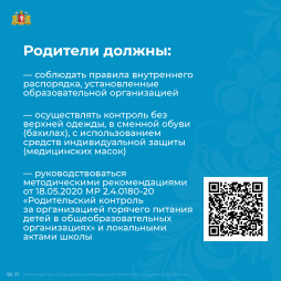 Родительский контроль за организацией горячего питания обучающихся 4